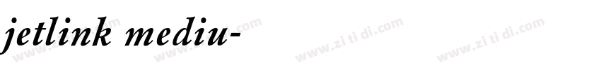 jetlink mediu字体转换